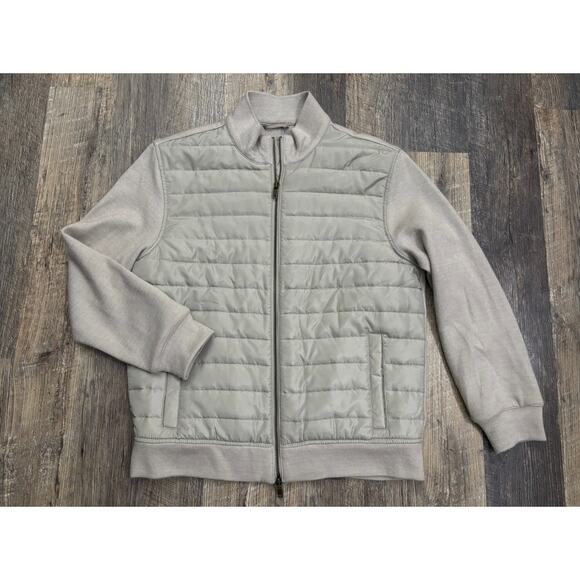Alfani Men's Quilted Jacket with Knit Sleeves Size Medium - Picture 1 of 5